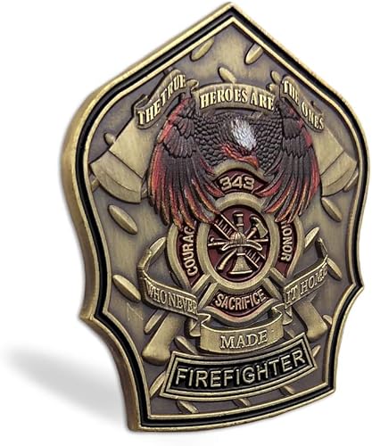 Miniatura 5 de Moneda de desafío de bomberos de oración bombero