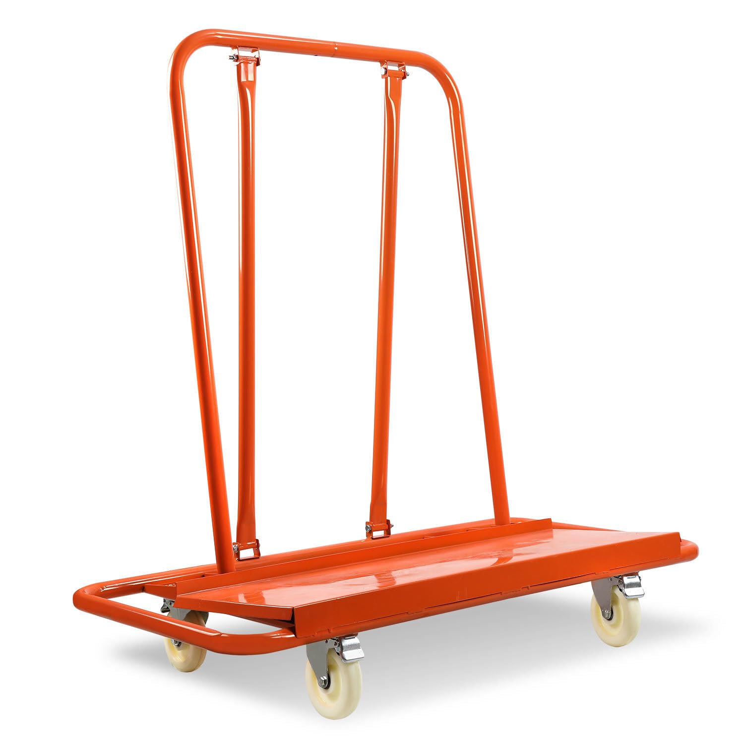 Plattenkarren bis 1000 kg, Plattentransportwagen 120 x 56 x 115 cm aus Stahl, Plattformwagen Transporthilfe Handwagen von Trockenbauwänden, Holz-und Gipskartonplatten