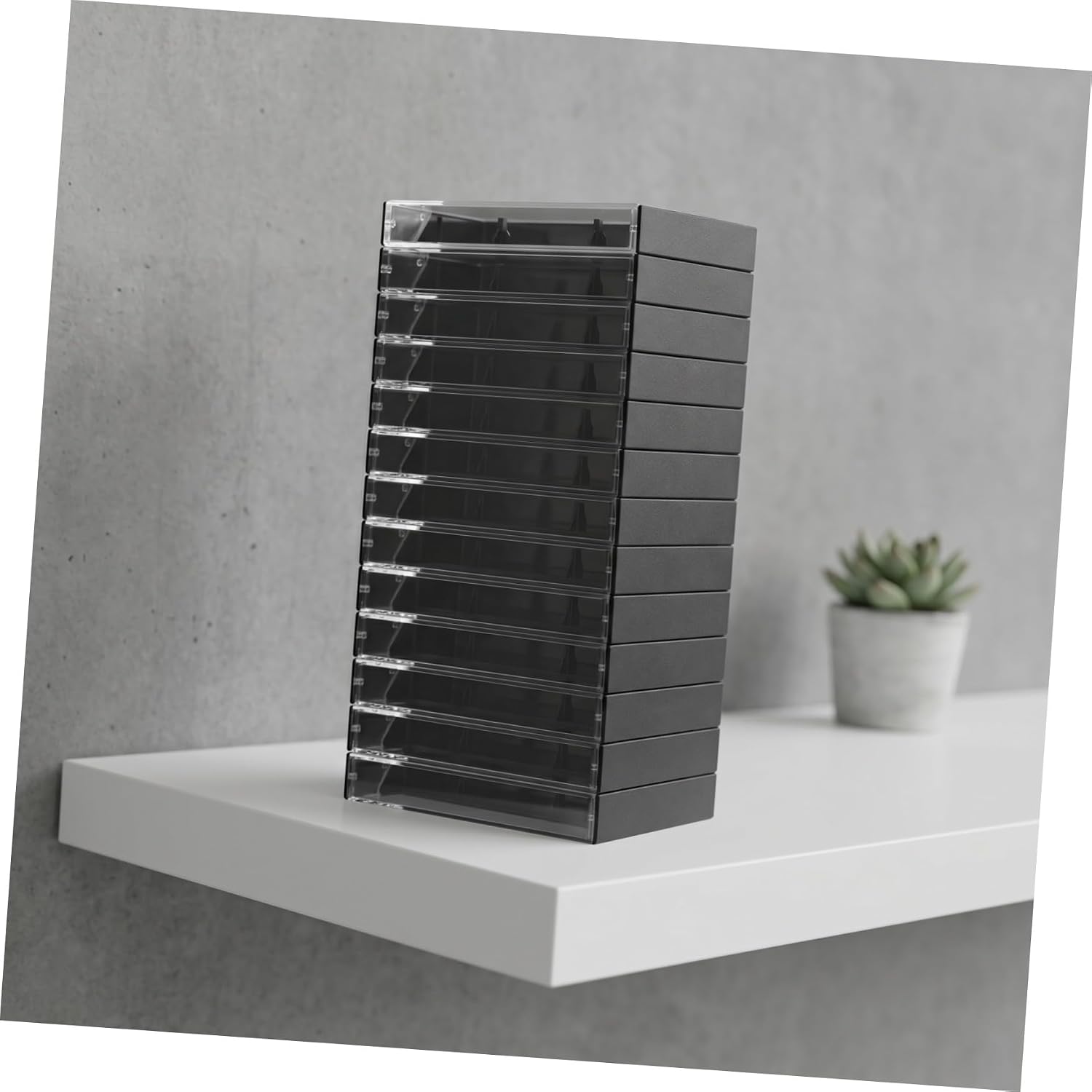 20pcs Retro Cassette Tape Storage Case Audio Tape Holder Decorative Music Cassette Organizer Vintage Storage Box