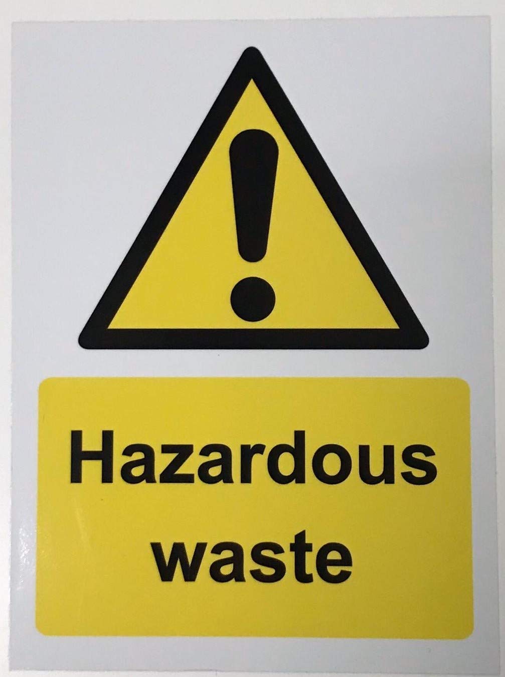Kpcm Display Ltd Hazardous Waste Safety Sign - 1.2Mm Rigid Plastic 300Mm X 200Mm
