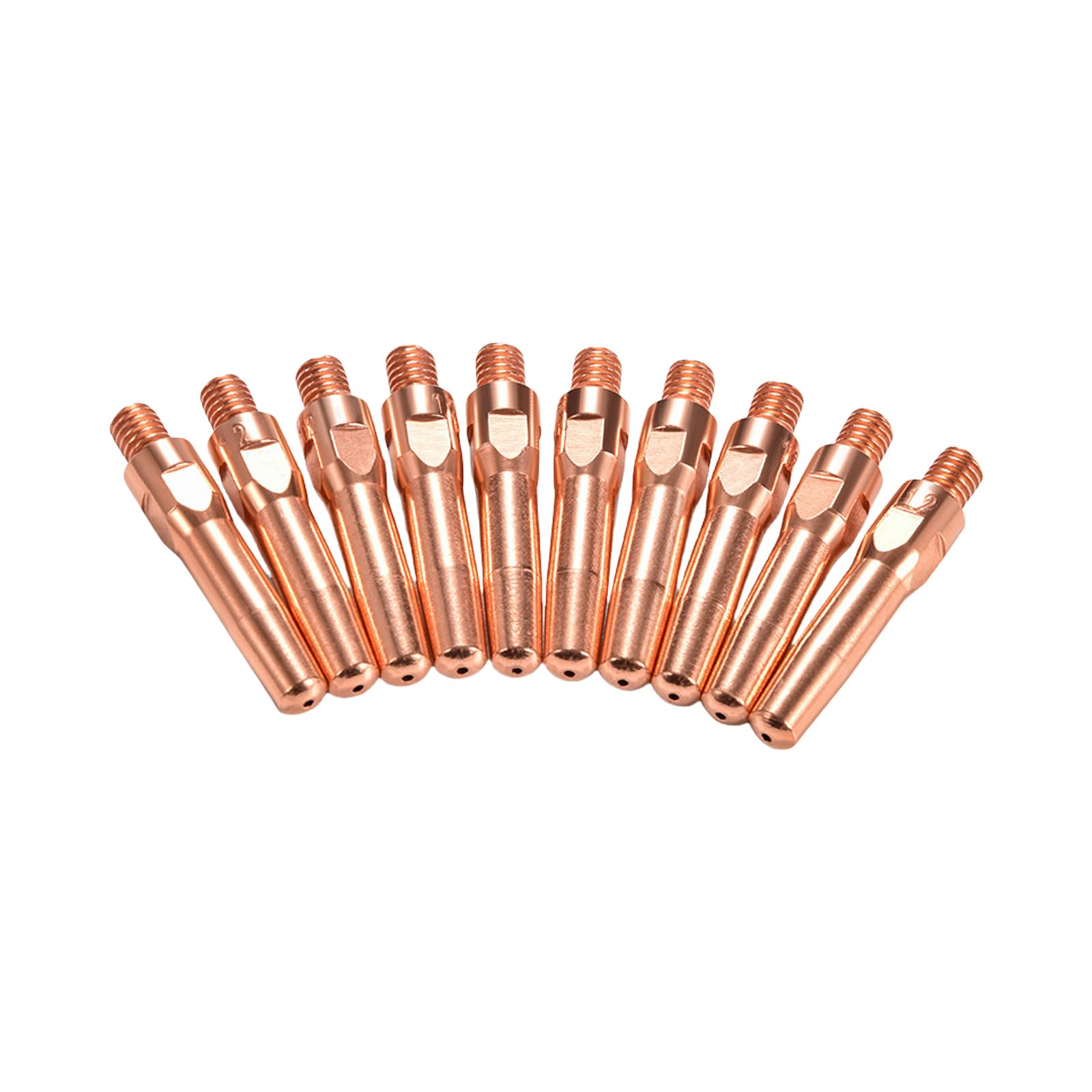 Rgybao 40X1.6 10Pcs Welding Nozzle Tip Diffuser Connectors Holder Torch Welding Nozzle 0.8/1.0/1.2/1.4/1.6Mm Welder Replacement