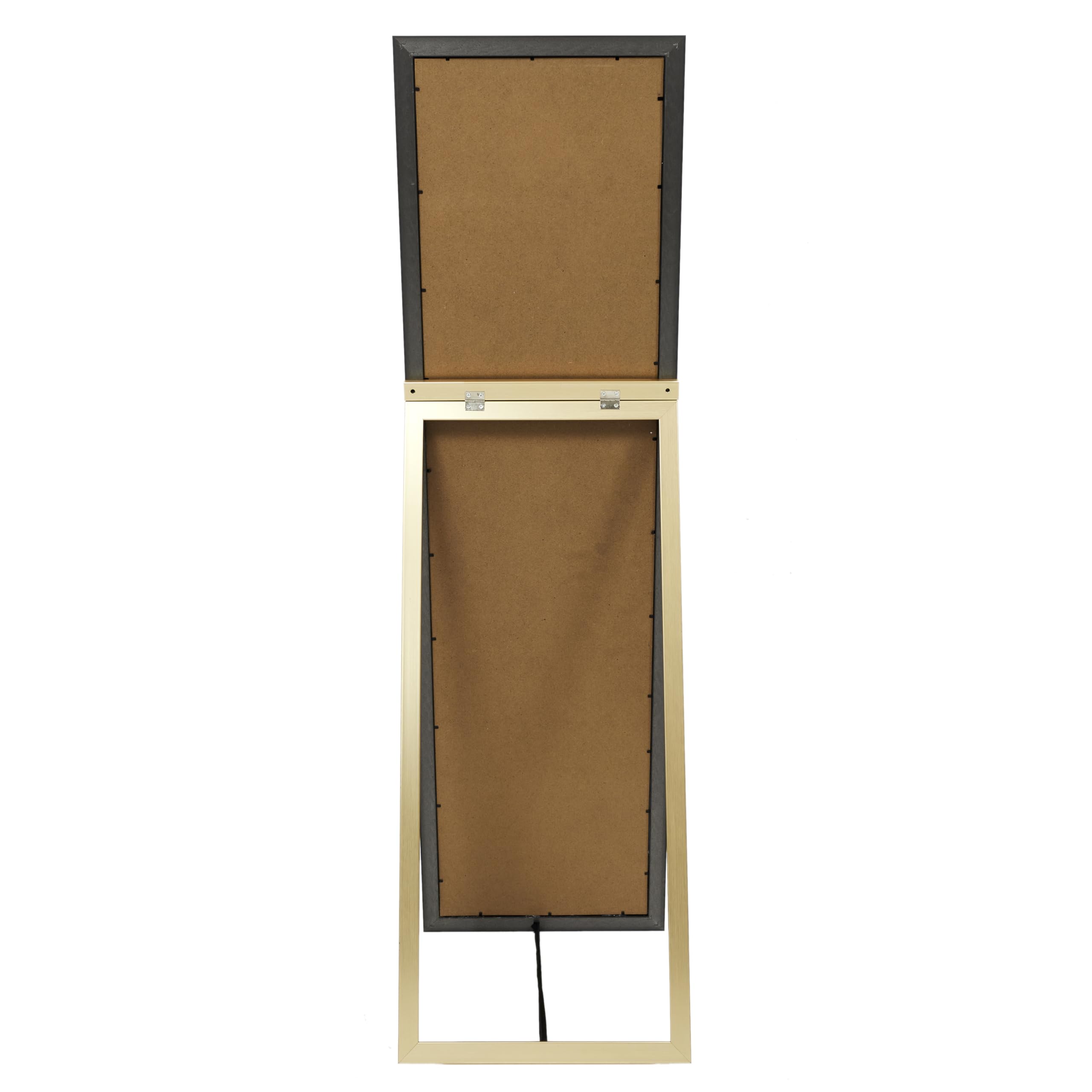 Miroir sur Pied Doré 124 cm, Design Raffiné pour Salon, Chambre ou Bureau