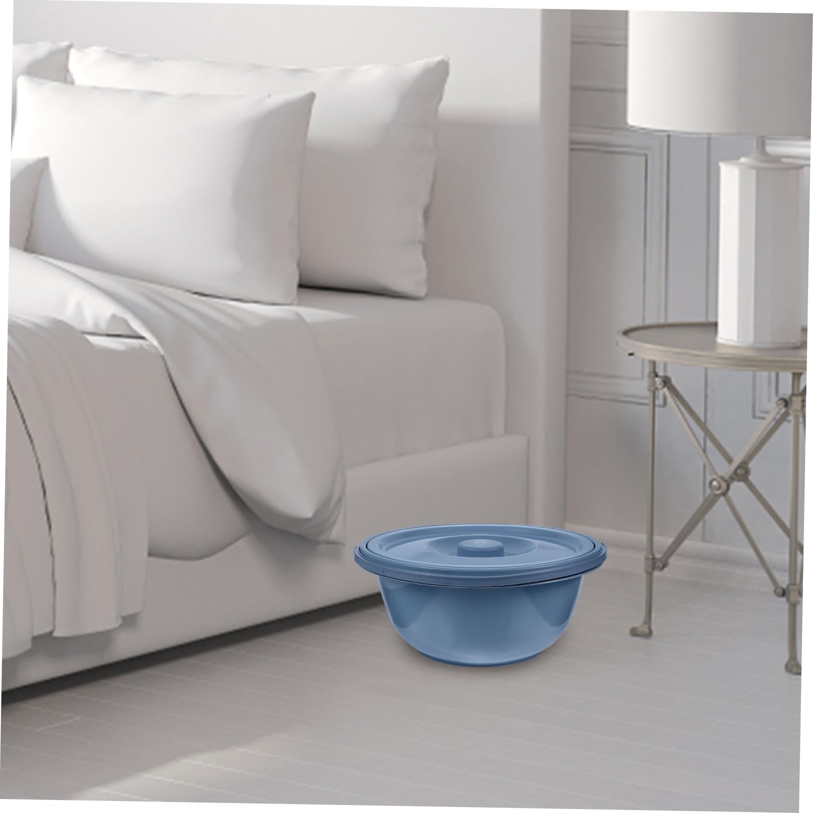 Sedia Wc per Anziani in Pvc con Design a Coperchio e Maniglia, Vaso da Notte Portatile Adatto per Donne in Gravidanza e Uso Domestico, Resistente e Comodo Stili multipli