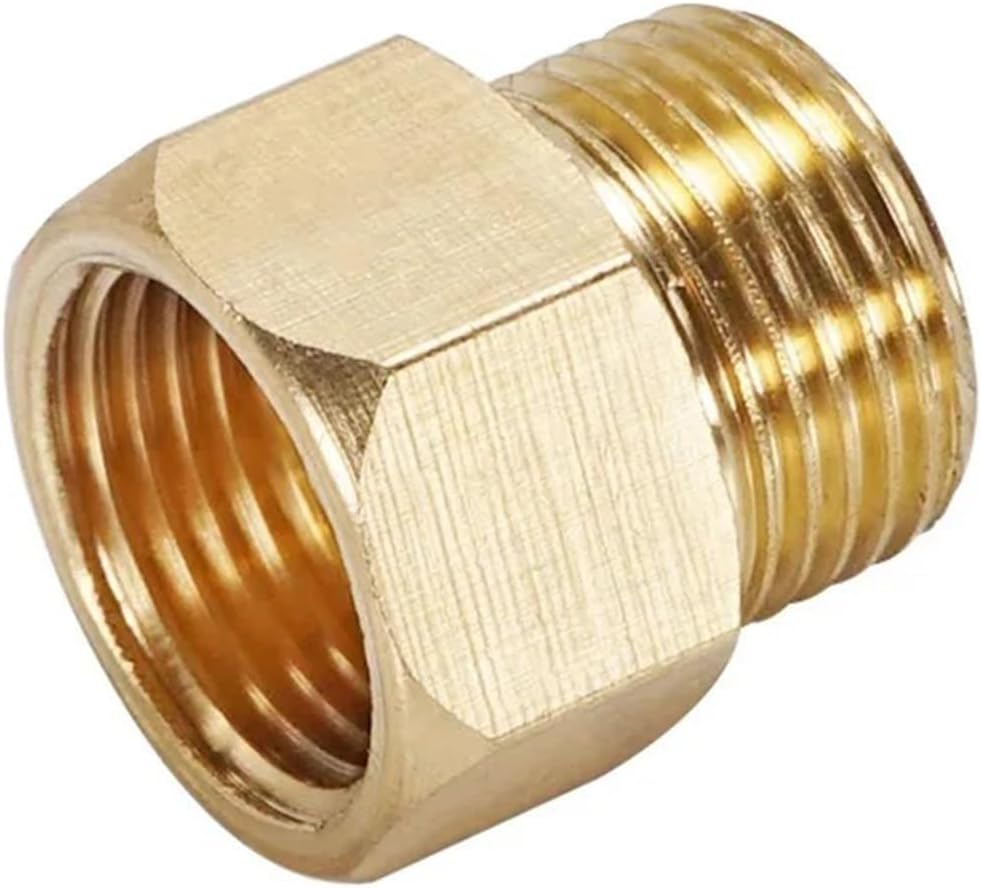 10Pcs Male To Female Pressure Gauge Conversion Copper Joint Brass Fitting Quick Coupler Adapter 1/8" 1/4" 3/8" 1/2"(M03-F06,200 PCS)