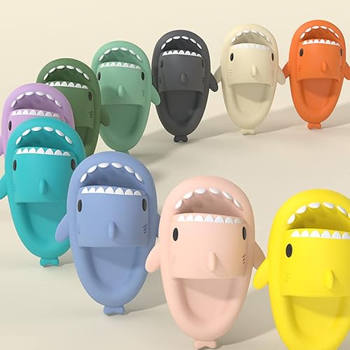 Miniatura 7 de ChayChax - Sandalias con diseño de tiburónnubecaricatura antideslizantes de punta abierta para niños y niñas, extremadamente cómodas, suela gruesa
