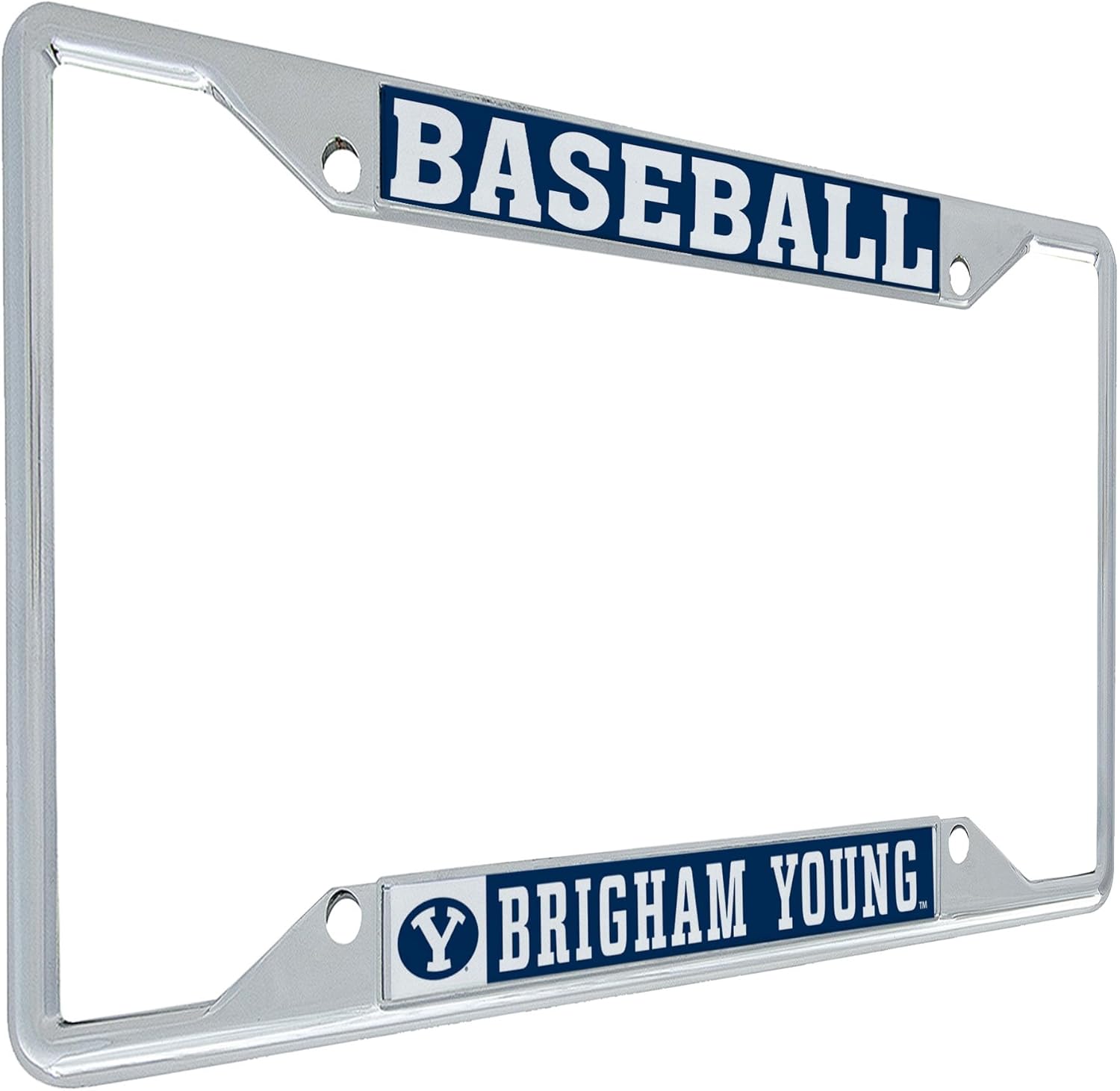 Desert Cactus Brigham Young University License Plate Frame Cougars BYU Cougs Car Accessories Tag Holder for Front or Rear of Car (Baseball)