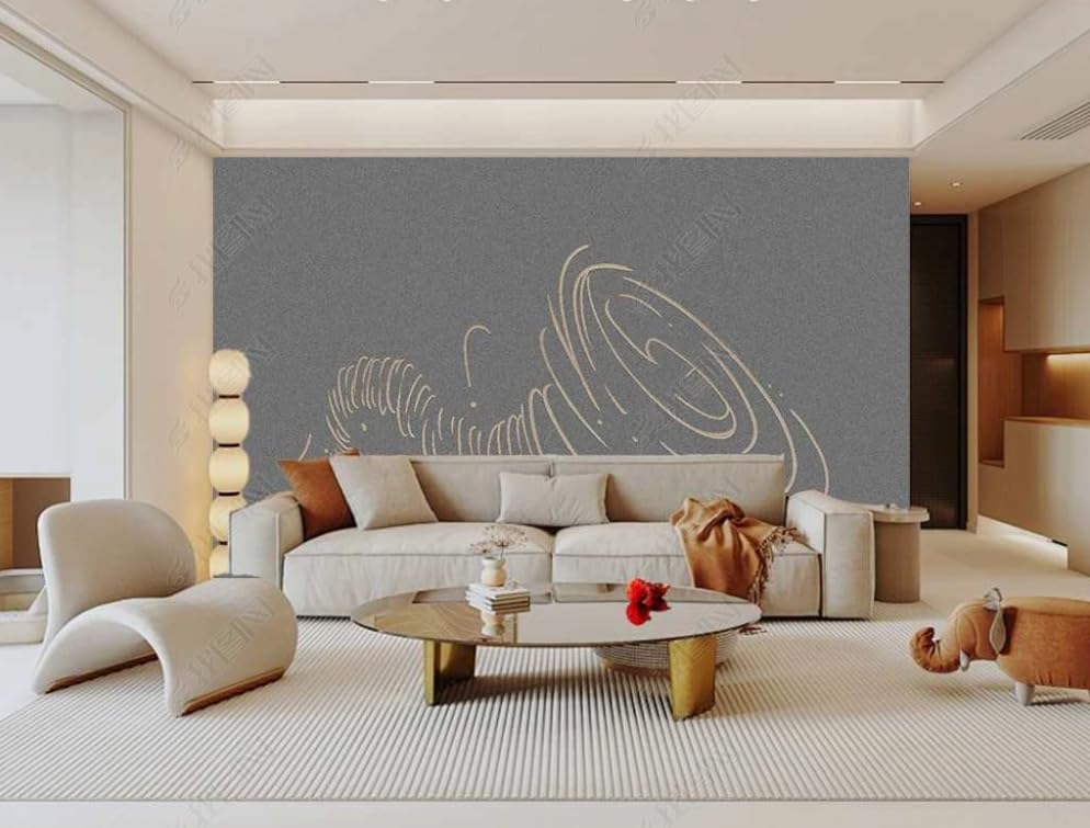 Papier peint panoramique tornado gris tapisserie photo chambre