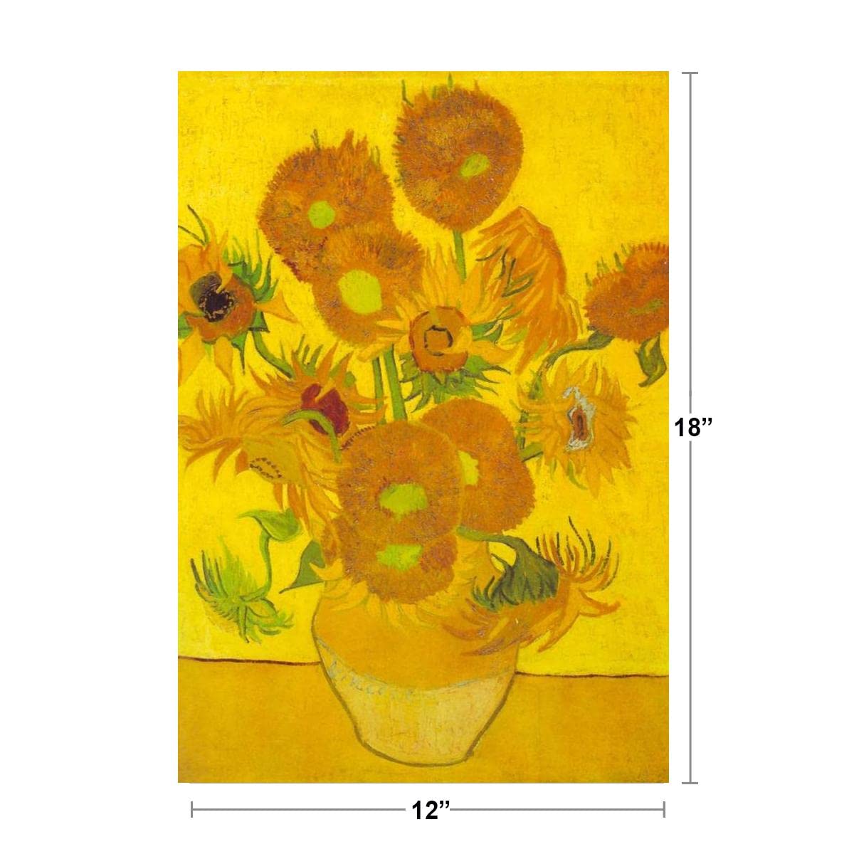 Amazon.co.jp: Vincent Van Goghひまわりフレーム入りポスター12 x 18