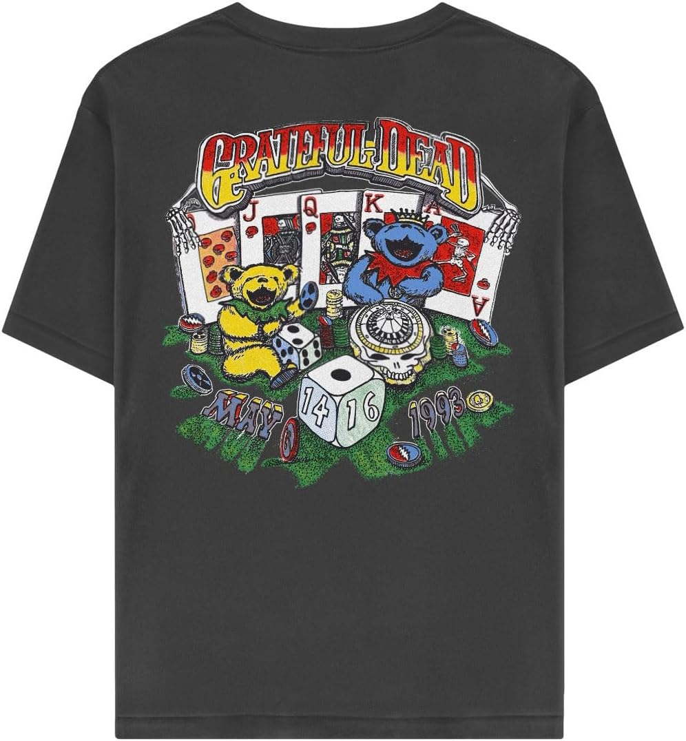 Grateful Dead Unisex-Adult Face Cards T-Shirt - Image 2