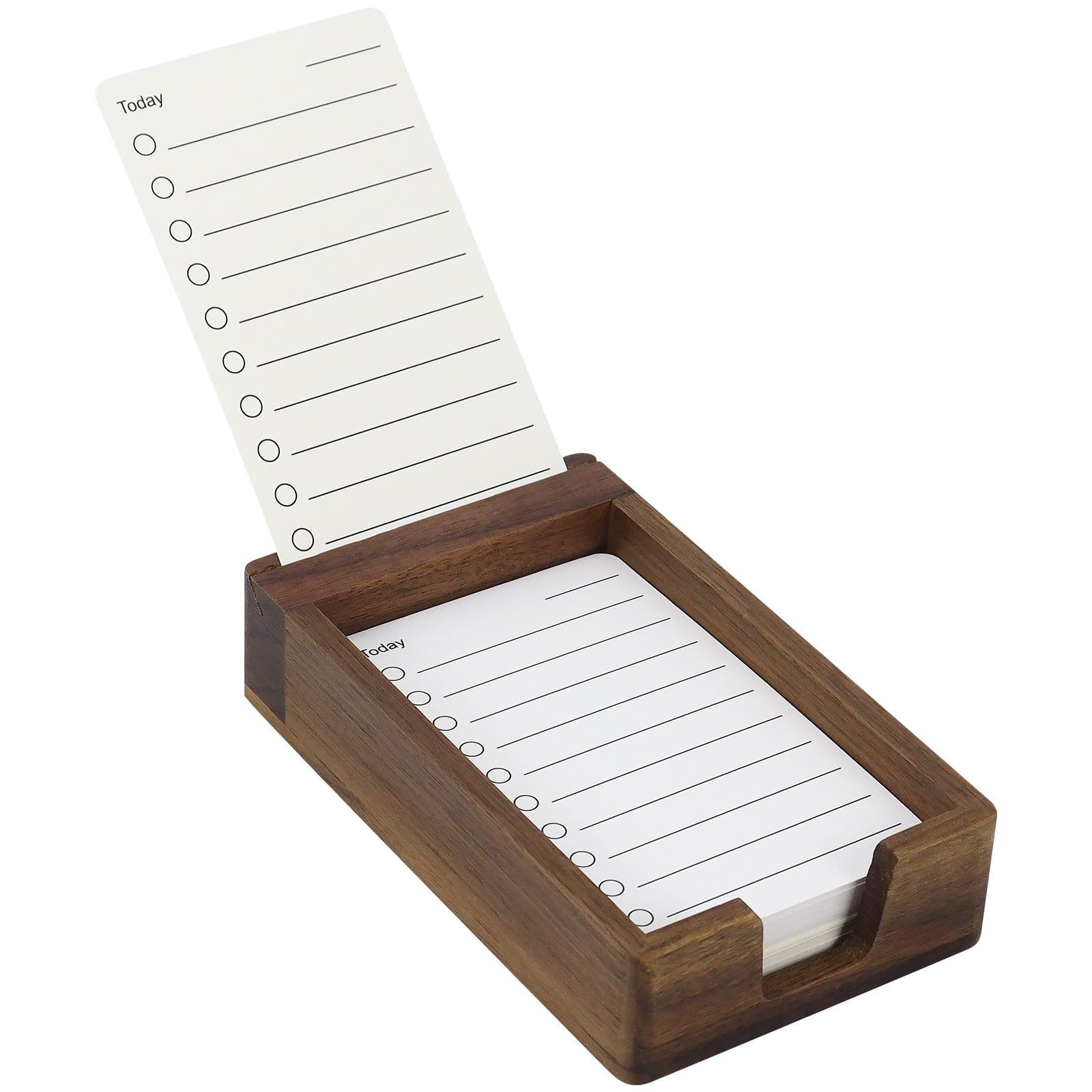 Support de bureau rectangulaire en noyer MultiBey, le cadeau idéal pour organiser un bureau - 8