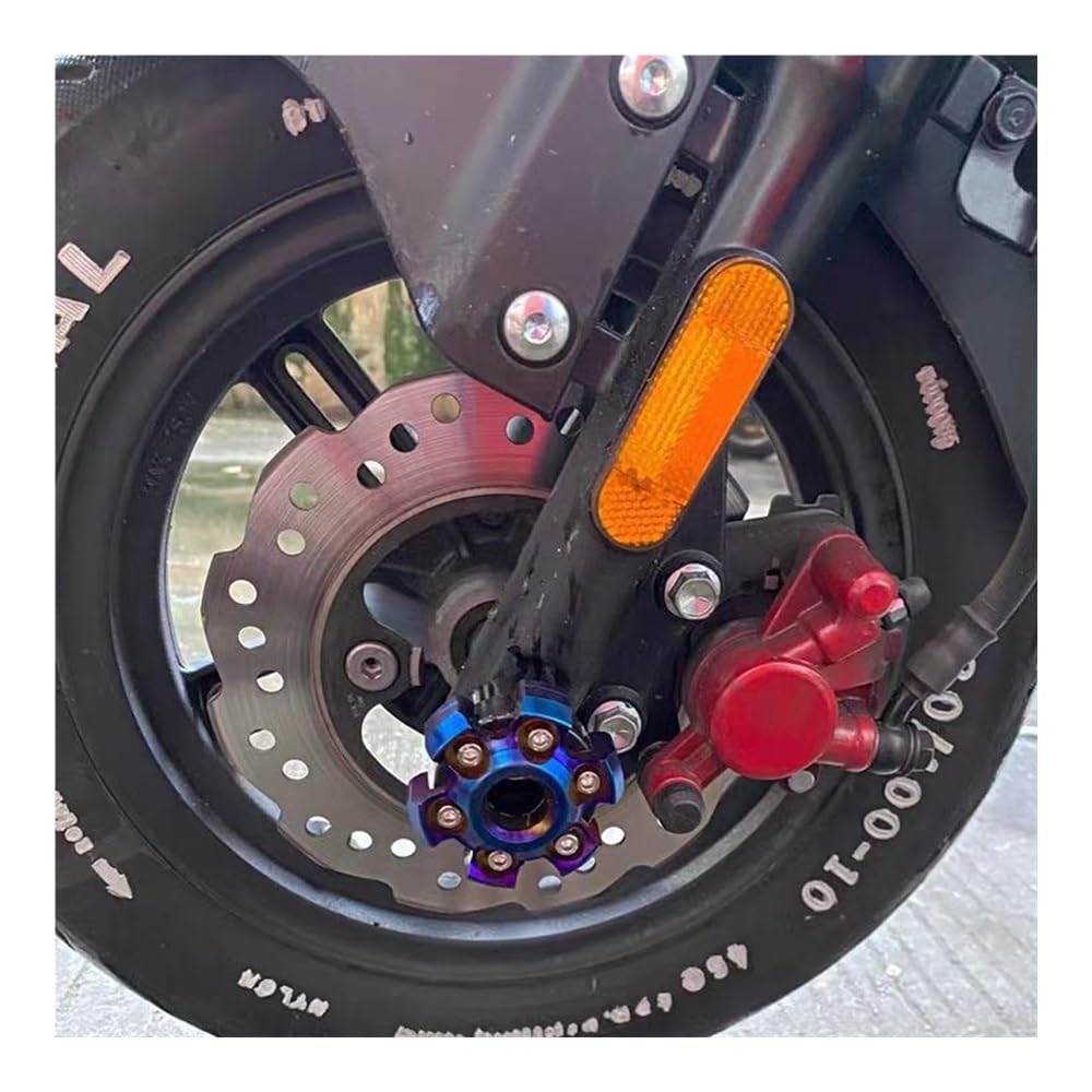 Cursori di protezione dagli urti per forcella universale per moto Protezione per telaio in alluminio Copriruota esagonale