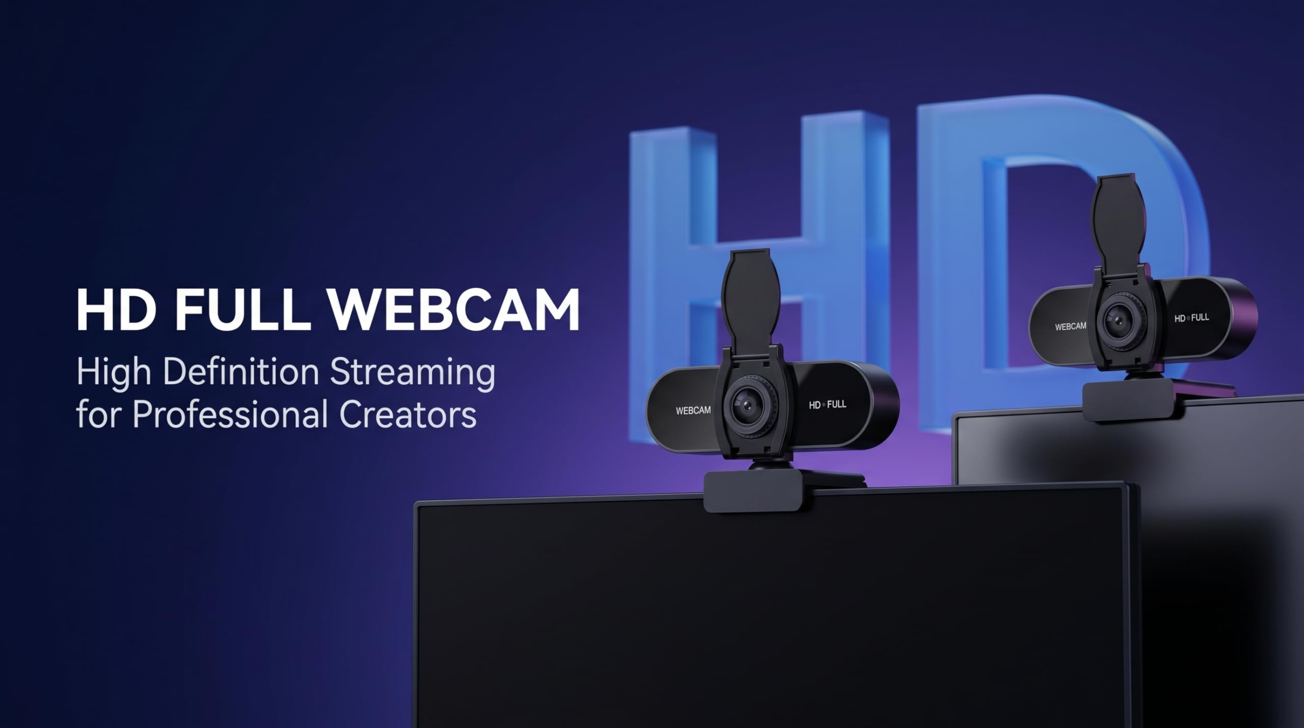 Webcam HD 1080P con microfono, cancellazione del rumore, copertura della privacy, obiettivo grandangolare, correzione automatica della luce, webcam USB Plug & Play per laptop, desktop, PC