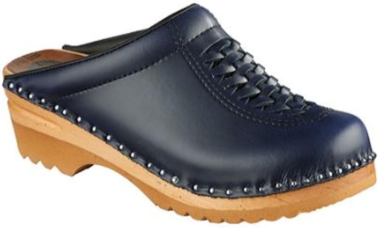 Women's Wright Wooden Clogs,Navy,EU 39 M