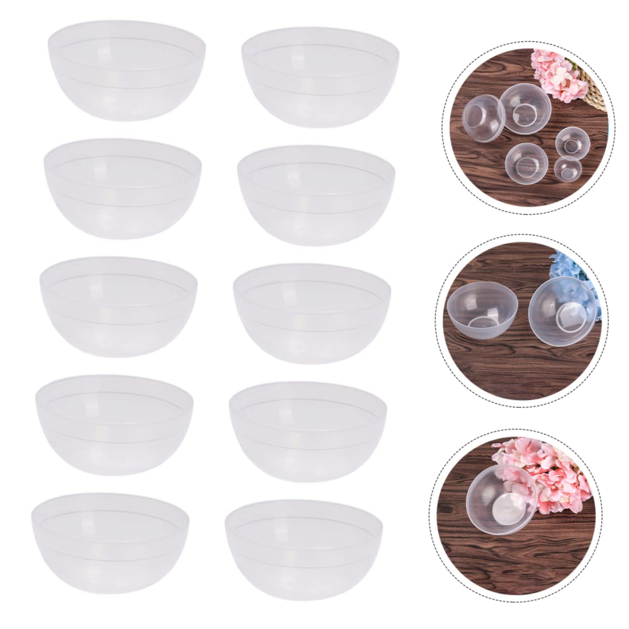 30 Stück Pvc Schüsseln für Kosmetik Schönheitswerkzeug Praktische Selbstgemacht Gesichtsmaskenschale und Vielseitige Rührschüsseln für Täglichen Beauty Einsatz