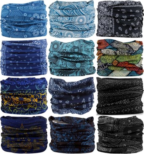 Image of VANCROWN Headband Neck Gaiter Head Wrap Headwear Face Mask Magic Scarf Bandana for Men and Women
