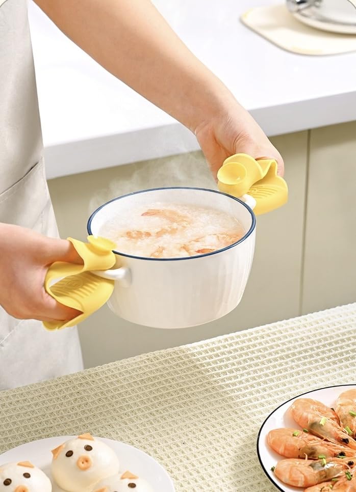 Gants de cuisine silicone antidérapants pour la cuisson au four et micro-ondes - 7