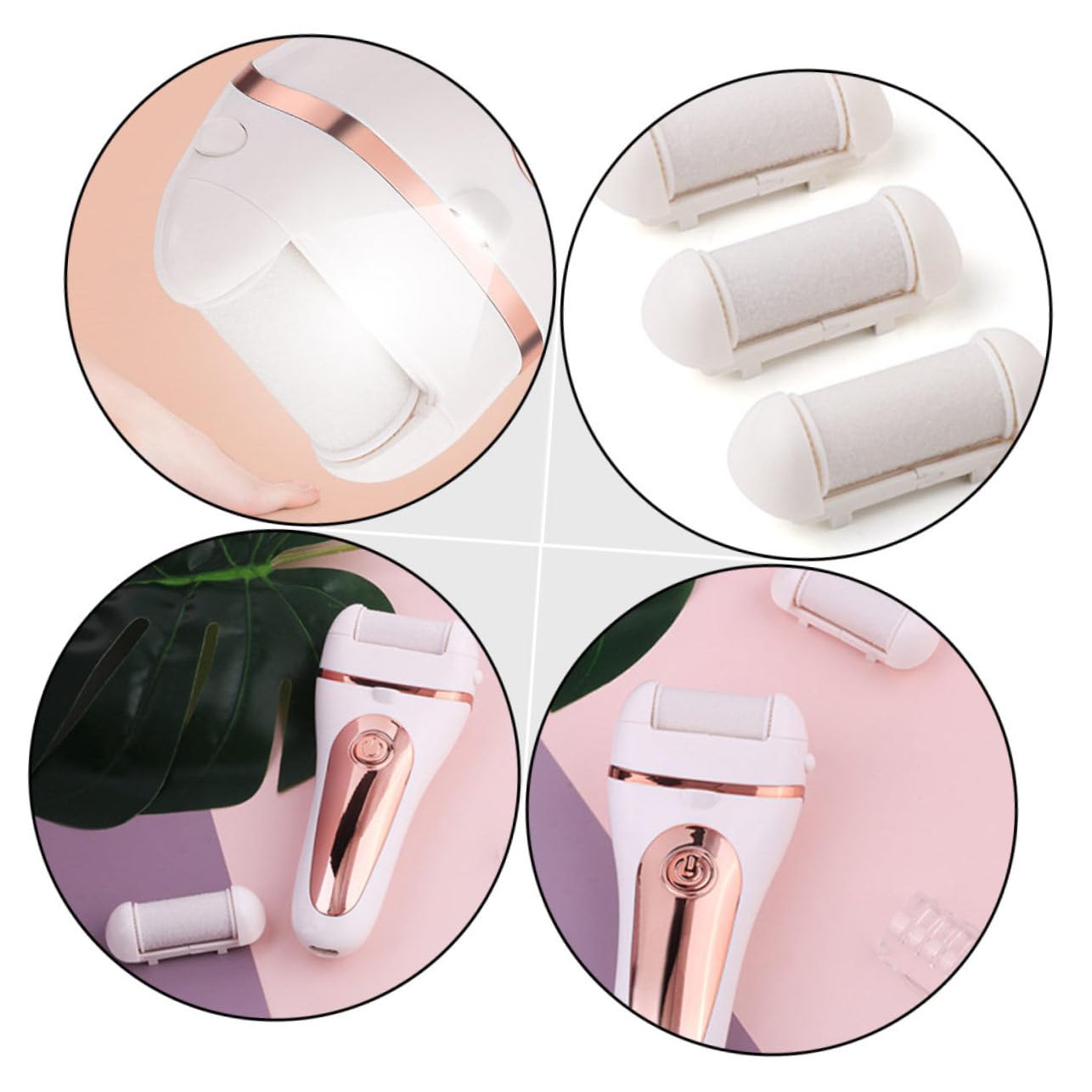 Healvian 1pezzi Dispositivo Elettrico Per Dei Piedi Con Display Led Rimozione Professionale Di Calli e Morta Pedicure Sicura e Ricaricabile Usb Design Ergonomico e Compatto Per Uomo e Donna