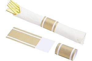 Self Adhesive Gold Napkin Bands for Wedding Event Party Supply