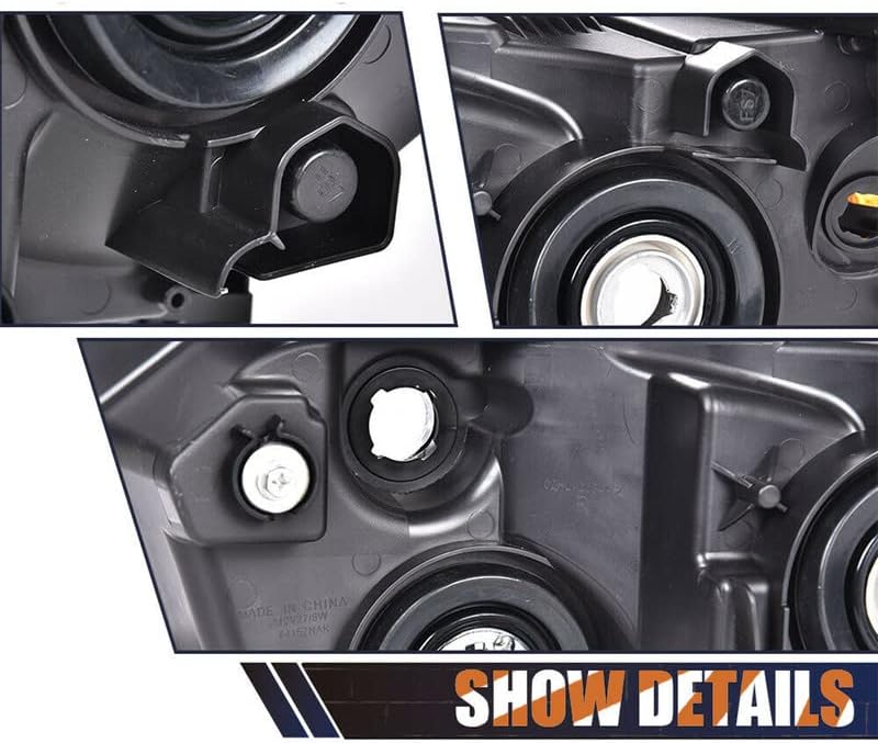 Headlights Compatible with 2008~2017 To.yo.ta Sequoia Limite,Platinum,SR5 Headlamps Compatible with 2007~2013 To.yo.ta Tundra Base,Limited,SR5, Platinum Driver Side+Passenger Side