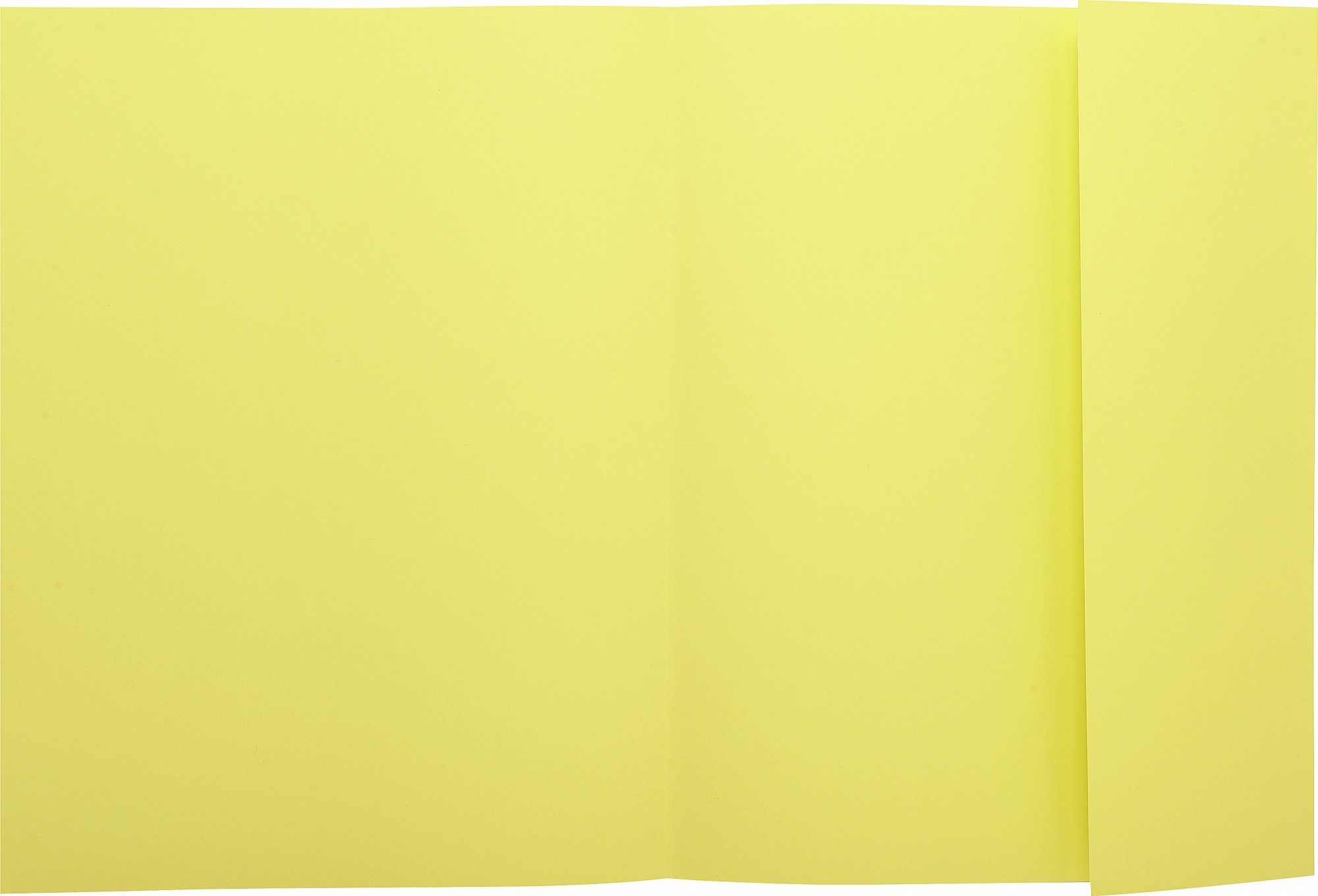 Exacompta - Réf. 348005E - Paquet de 100 chemises semi rigides avec 1 rabat SUPER 160 g/m² - couleurs pastel - chemises certifiées PEFC™- dimensions 24 x 32 cm pour format A4 - couleur canari