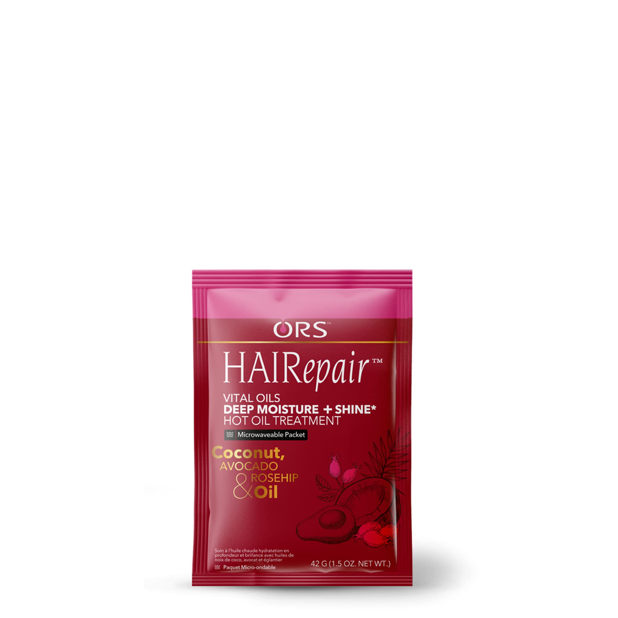 ORS HaiRepair Vital Oils Hot Oil Treatment Deep Moisture & Shine with Coconut, Avocado & Rosehip Oil (1.5 oz)