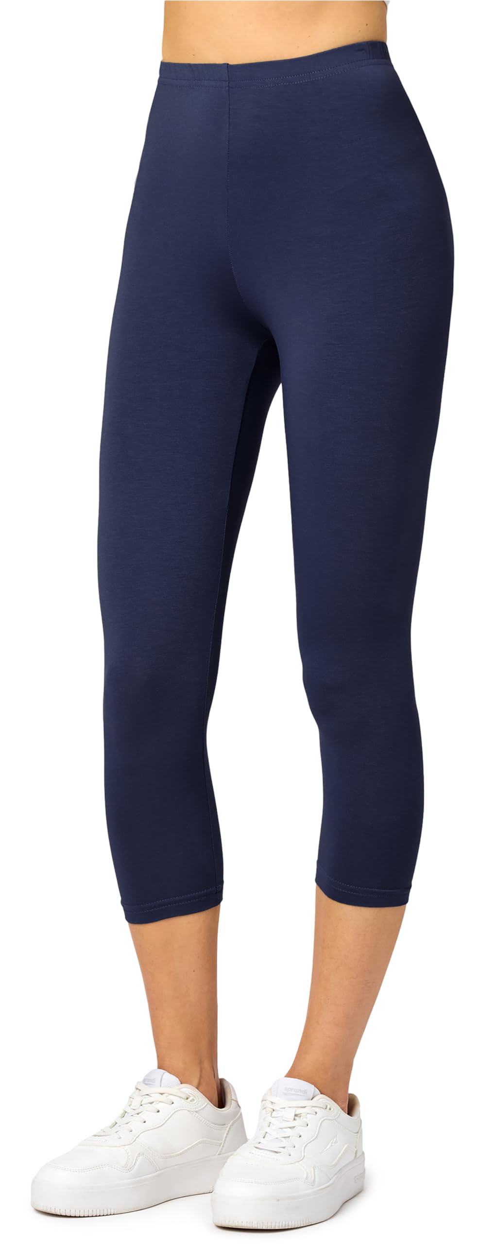 Merry Style Leggins Corti Donna 3/4 Pantaloni Capri Leggins Donna in Viscosa Traspirante, Pantaloncini Fitness Corti per Sportivi o Casual MS10-144