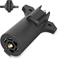 Vista 32 de Nilight Adaptador de remolque de hoja plana de 7 vías a 4 vías, carcasa de nailon resistente a prueba de agua, conector de cableado de 7 pines a 4