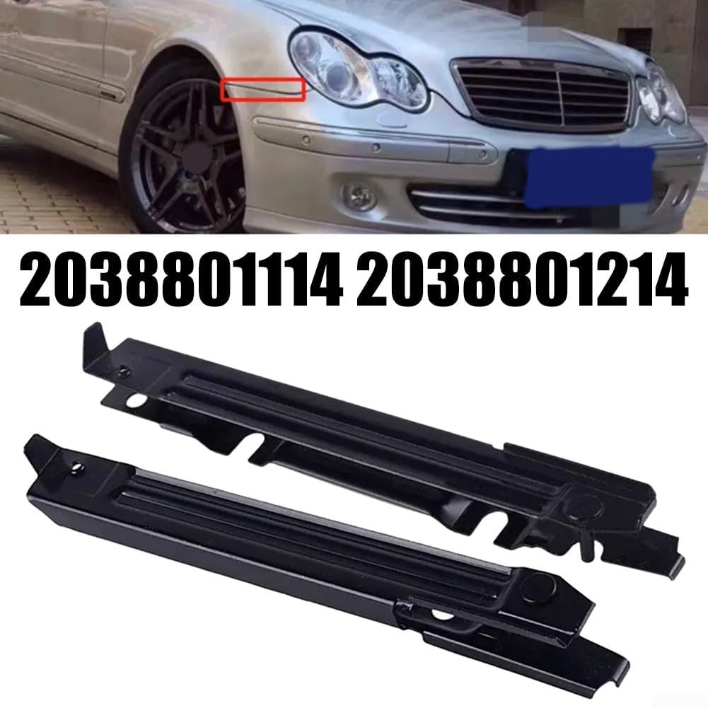 Extremo de soporte de parachoques delantero, 2 piezas para Mercedes W203 C-Class Series 2001-2009, pieza OEM 2038801114 2038801214 apto para C230 C280 C320 C350 CLK320 CLK350