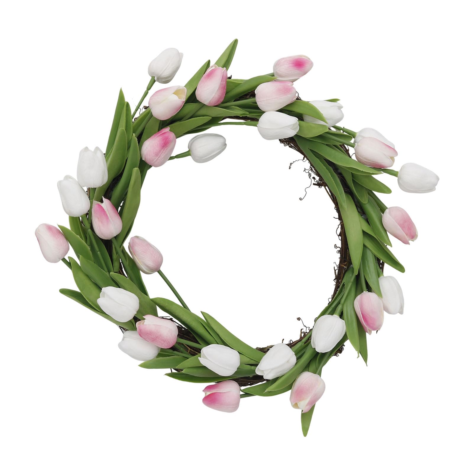 Enchanting 35cm Floral Decorative Wreath Designed Using Premium Fabric for Ornamental Purposes Seasonal Home Ornament