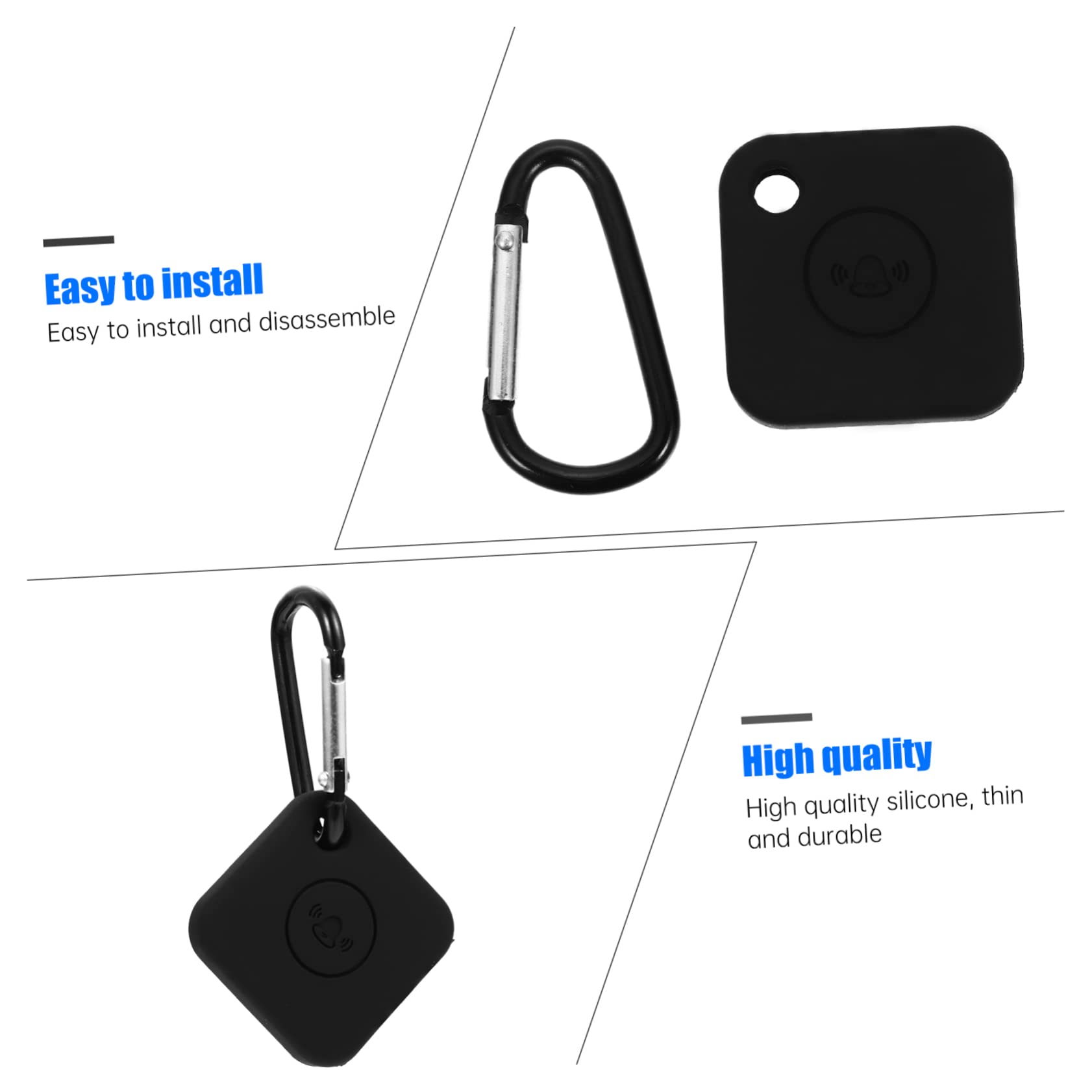 Gadpiparty Portable Protective Case for Tile Mate -Drop Cover Keychain Easy to Clean Soft Material Compatible Tracker