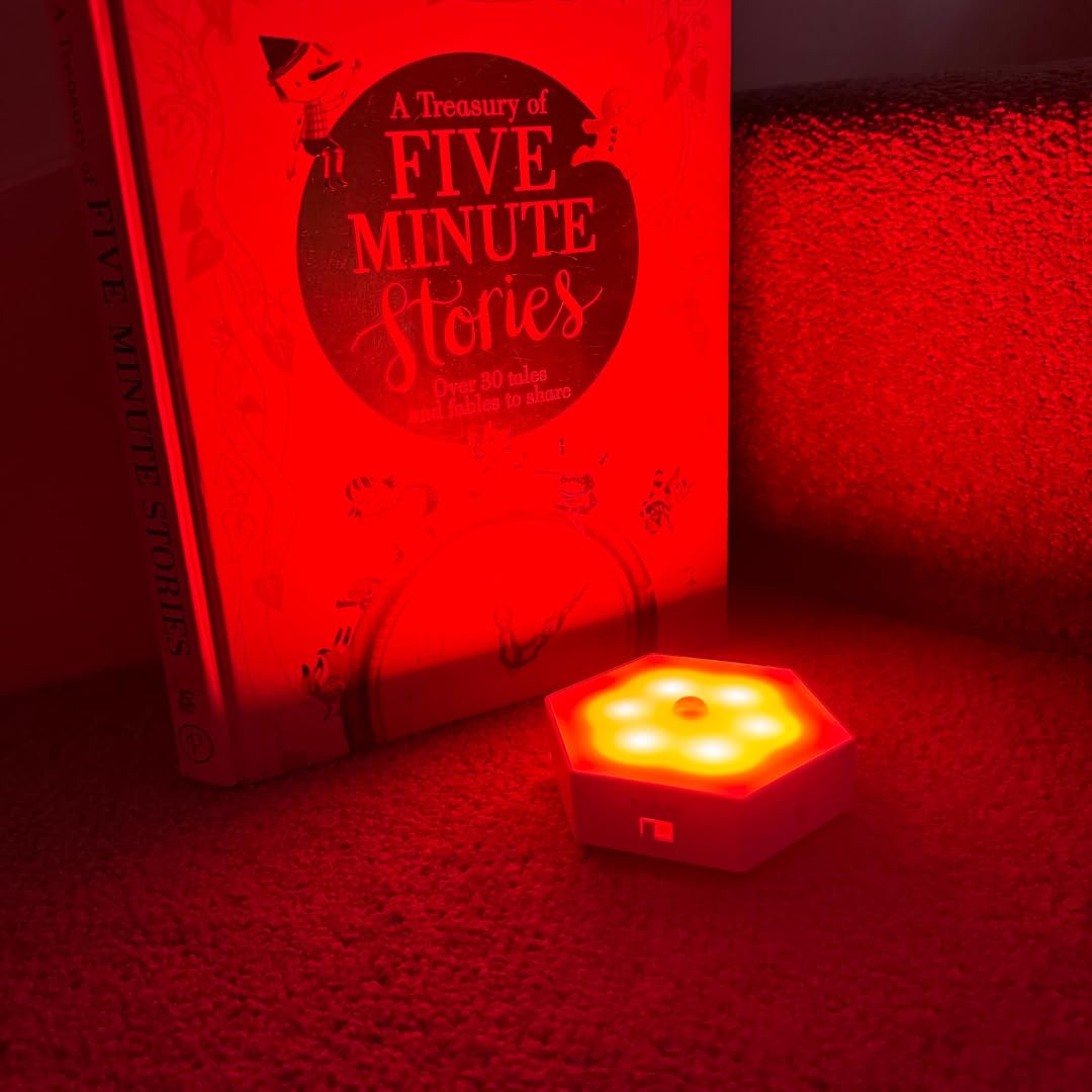 Ayus Wellness Blue Light Blocking Motion Light, Red Night Light with Motion Sensor, Timer Settings, White, Default Title - Image 3