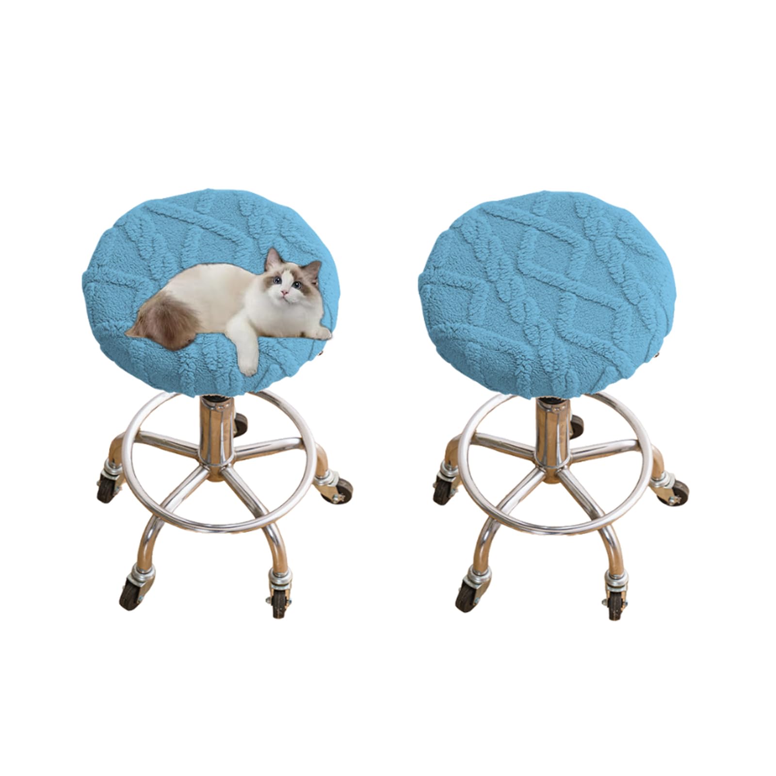 Housses de siège tabouret bar rondes pour salle à manger