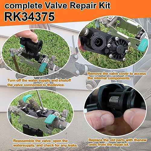 image for YMT Replace for RK34-375 Complete Repair Kit Fit for Zurn Wilkins 375/