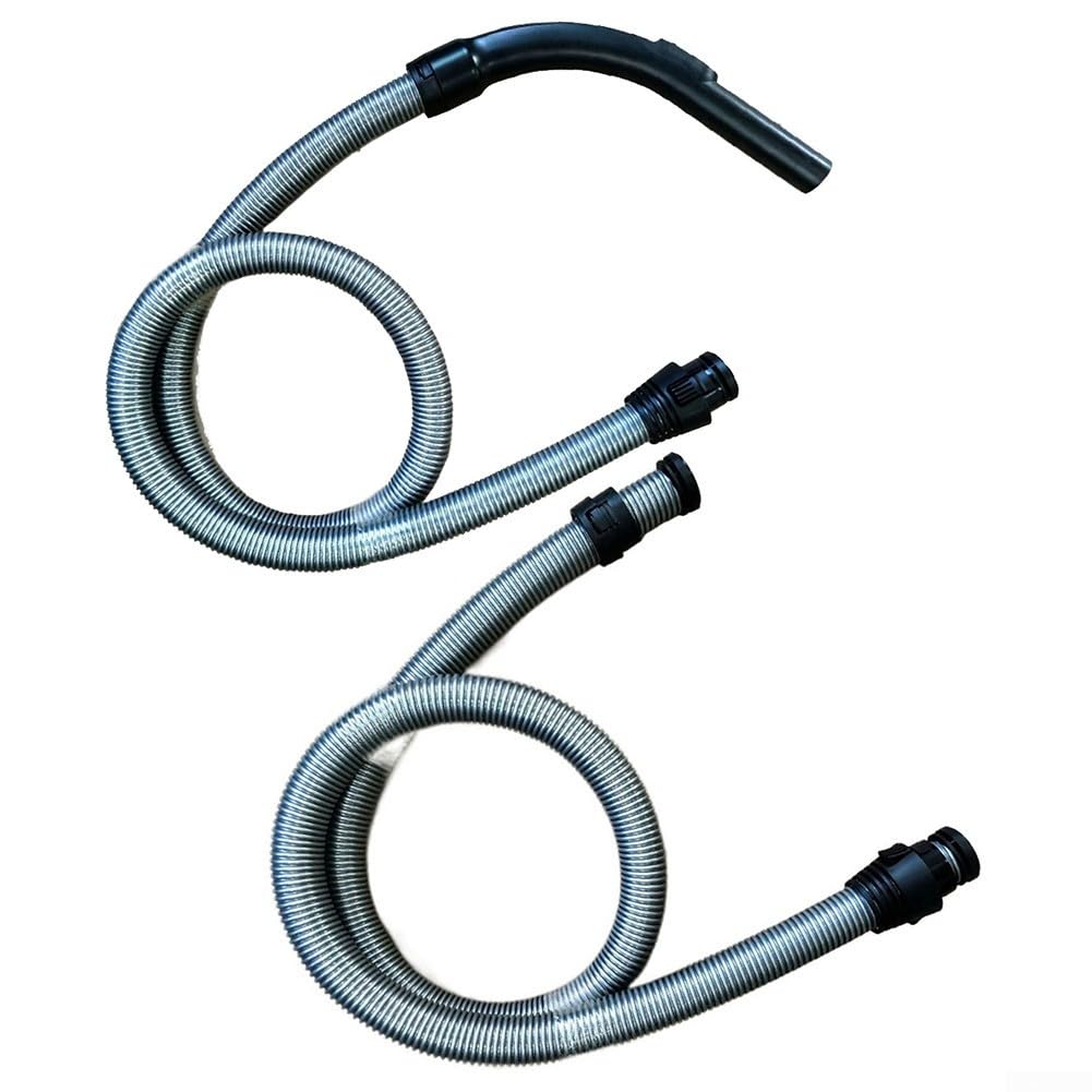 Tubo flessibile da 2 metri con manico per aspirapolvere Miele per aspirapolvere C1 Junior Ecoline, C2 & S Series, diametro 38 mm, con tubo girevole e regolazione variabile di aspirazione (tubo +