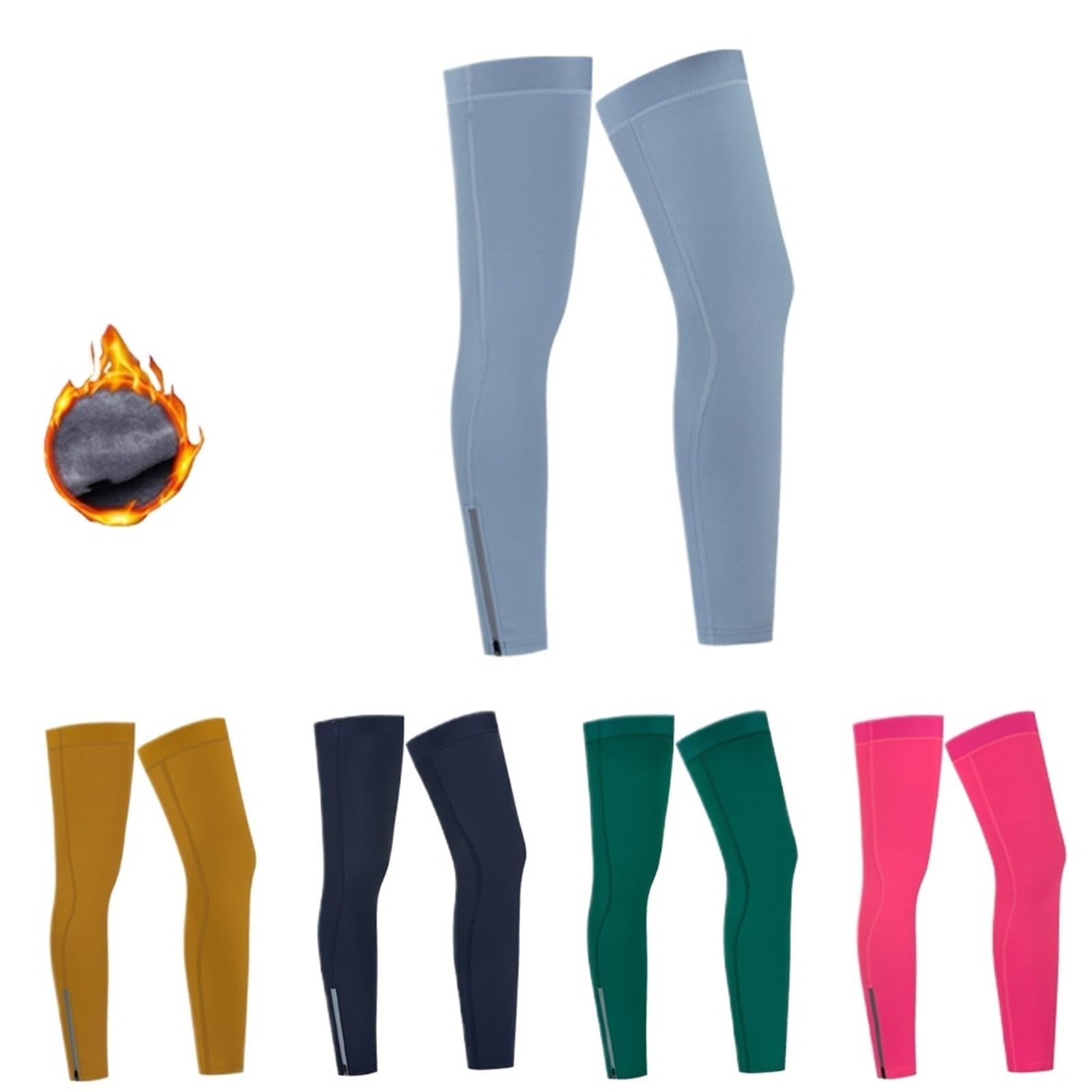 Jambières de Cyclisme Thermique Coupe-Vent, Coque Souple, Manches Genou Respirantes, Sport vélo Montagne pour Chaudes