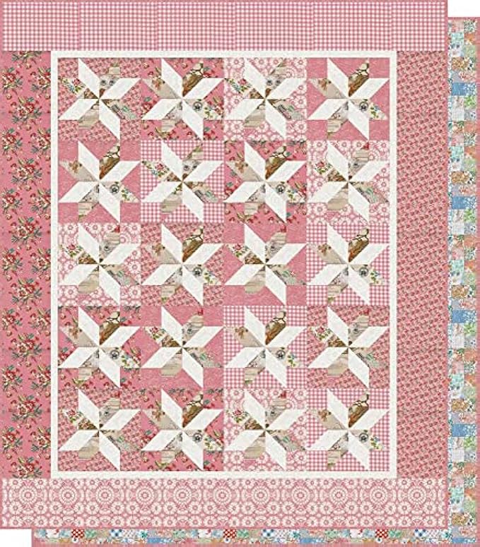 Moda Fabrics Leather & Lace and Amazing Grace Leather and Lace Stars Quilt Kit by Cathe Holden KIT7400