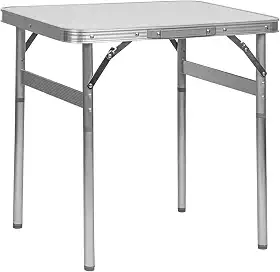 Mesa Dobrável De Alumínio Com Tampo De Mdf, 60 cm x 45 cm, Palisad
