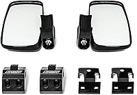 Vista 1 de SuperATV Espejos de visión lateral UTV para Can-Am Defender HD 5/8/10/MAX (ver accesorio), incluye espejos izquierdo y derecho (1 par) Espejo