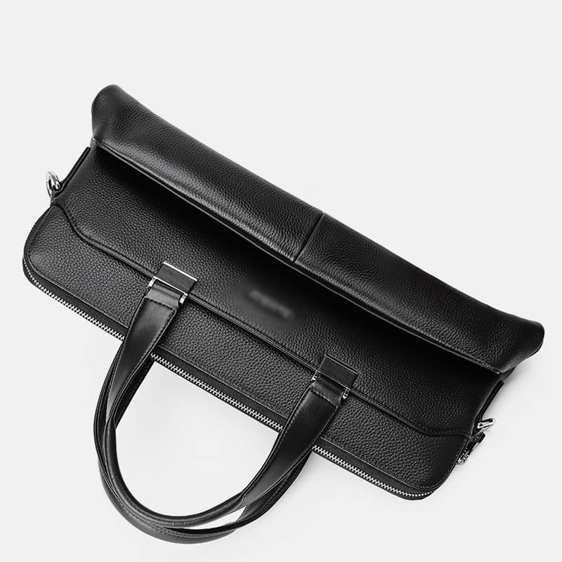 HBJWOV Briefcase Men's shoulder Cross-body Portable Baotou Layer Cowhide Computer Bag4