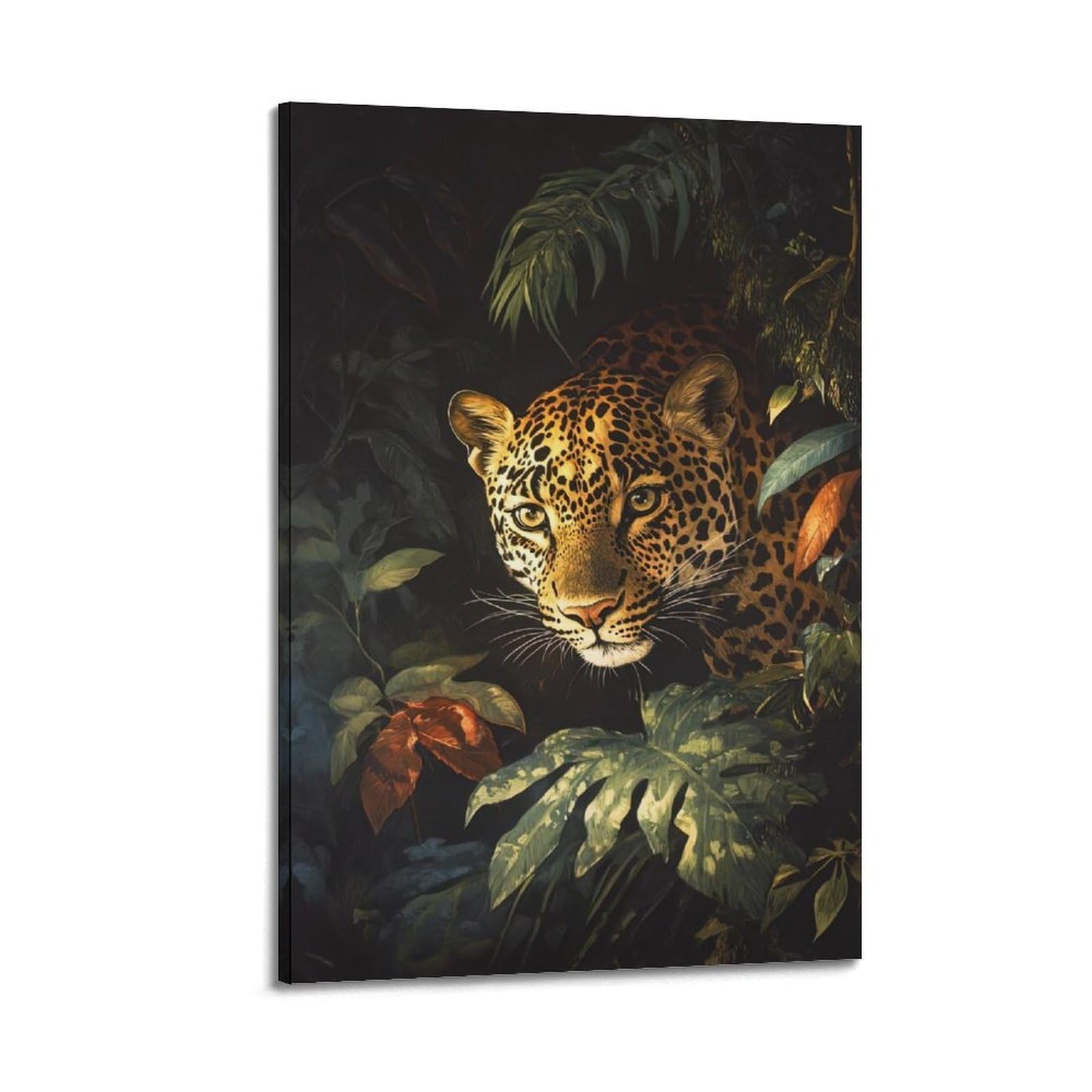 ZSZWHJ Animal Poster Leopard in The Grass Poster Decorative Painting Canvas Wall Posters And Art Picture Print Modern Family Bedroom Decor Posters 24x36inch(60x90cm)
