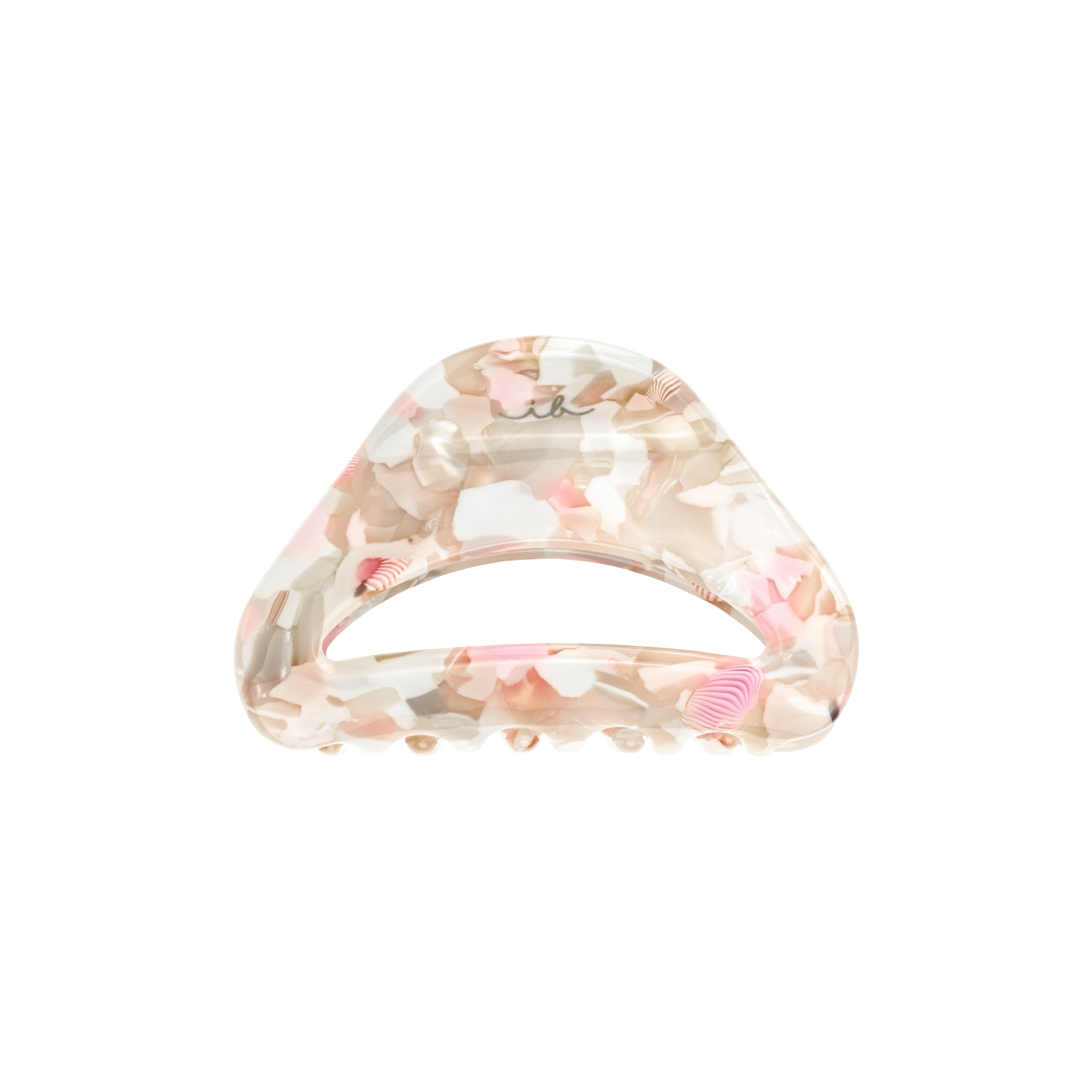 invisibobble - CLIPSTAR M Oasis Refreshed Bloom – 2-częściowy zestaw spinek do włosów – 1 x kształt kwiatu i 1 x klasyczne wzornictwo w delikatnych odcieniach beżu i różu – modny wygląd, bezpieczne