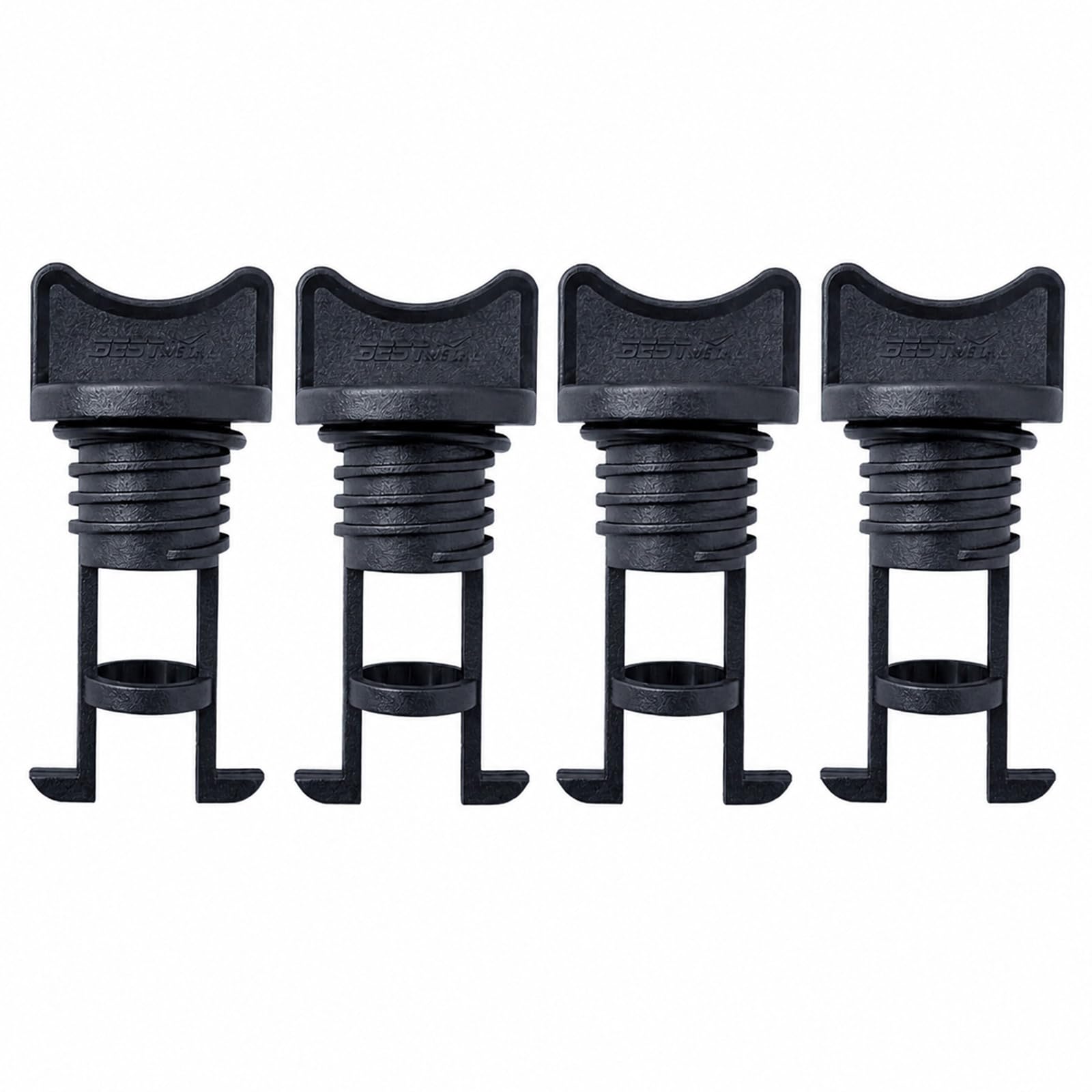 EUQWOSDD 4 Pack Nylon Kayak Drain Plugs, Universal Threaded Boat Drain Bungs, Replacement Drain Plug Kit for Kayak Canoe Dinghy Inflatable Boat Raft