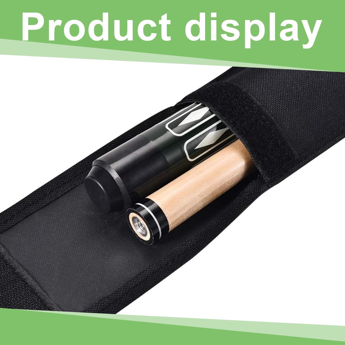 Estuche Portátil para Taco de Billar de 1/2 Snooker Pool Cue Bag