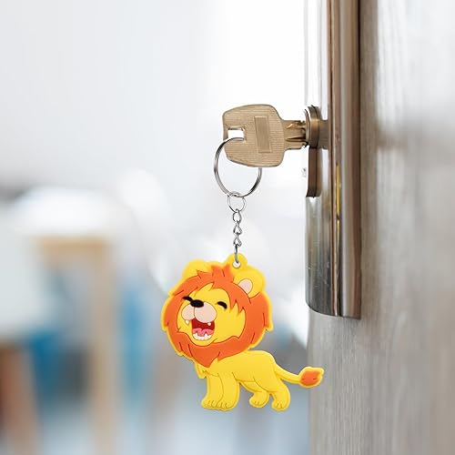 Miniatura 10 de Paquete de 24 llaveros de zorro para recuerdos de fiesta de bosque, rellenos de bolsas de fiesta de cumpleaños, regalos de devolución de baby shower