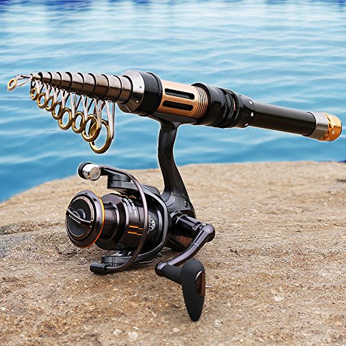 Sougayilang Mini Spinning Fishing Rod and Reel Combos Portable Pocket