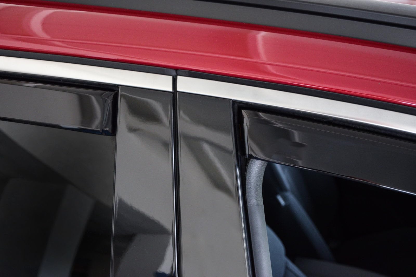SCOUTT J&J Automotive GP Windabweiser passend für Hyundai Tucson 5-Türer ab 2020 4tlg, Vorne und Hinten Regenabweiser Passform Getönt Schwarz