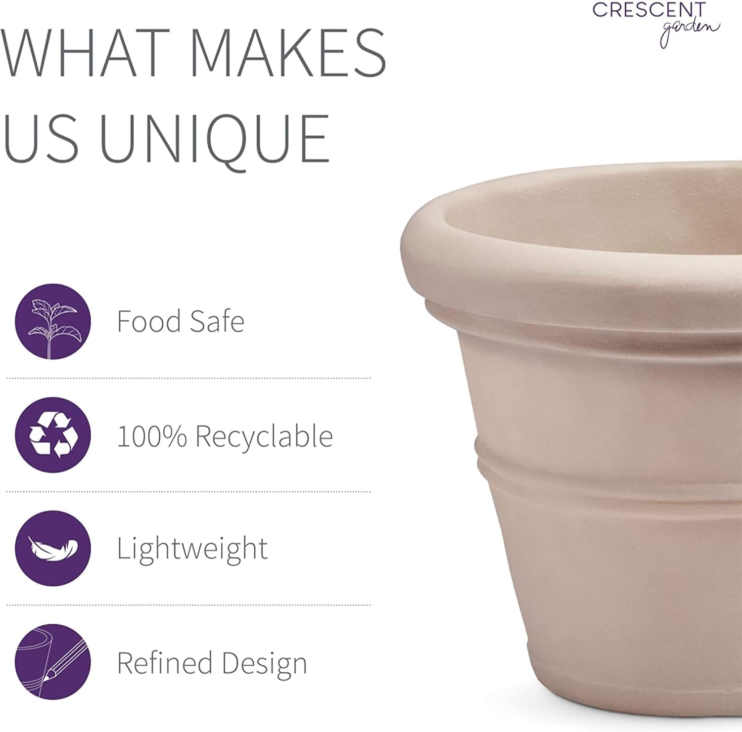 Rust 16" Round Rolled-Rim Resin Planter