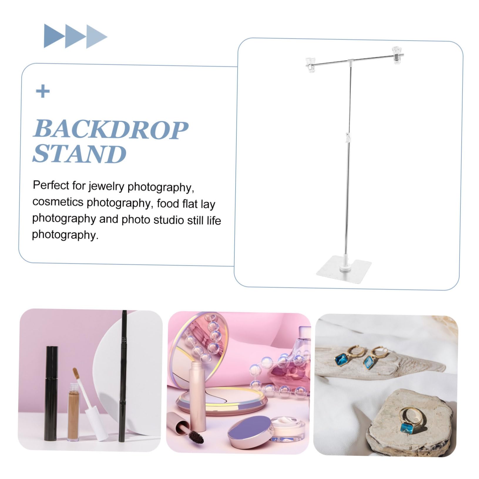 DECHOUS pequeño Soporte de Fondo Soporte de Fondo Ajustable Clips para de telón de o estanterias Plegables estantes Plegables xherramienta Mini Herramienta de fotografía