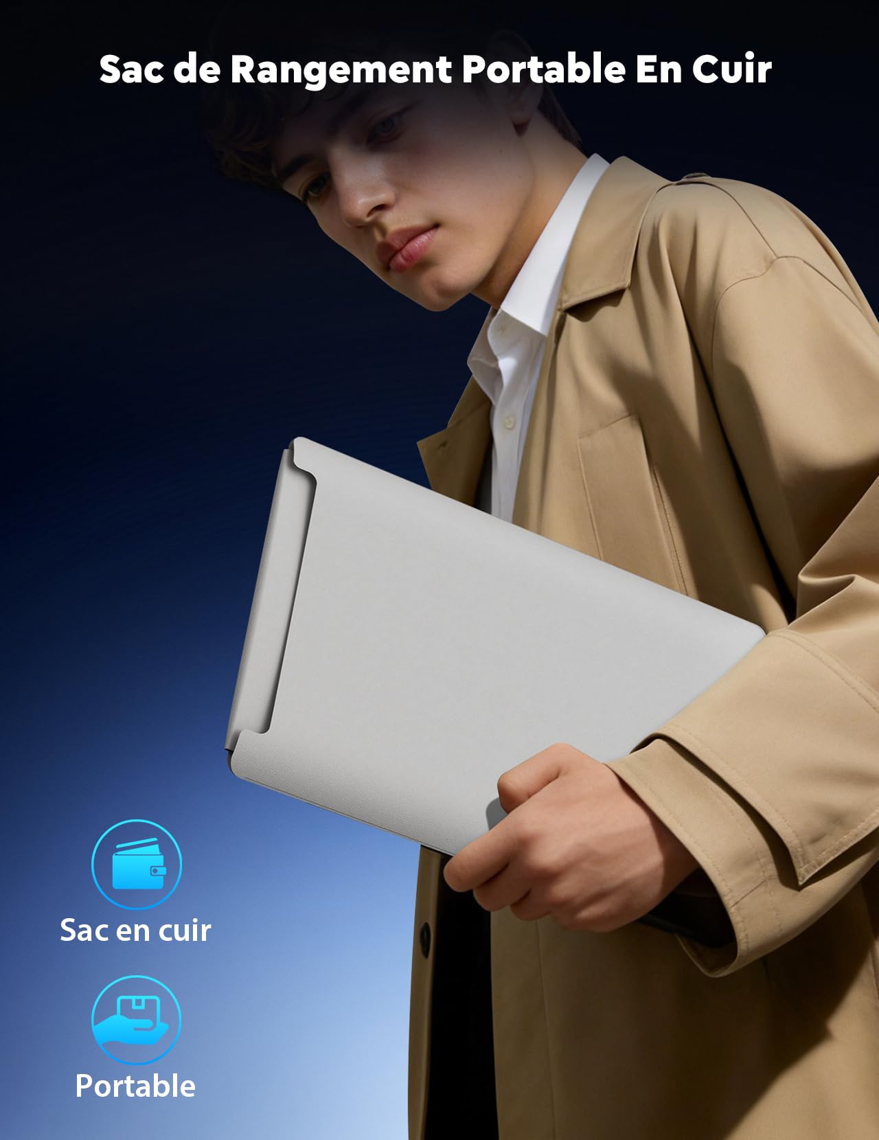 MAGICRAVEN Ecran Portable sans Fil avec Batterie 8000mAh, 15,6" 1080P IPS Moniteur Portable, Ecran Externe Portable Haut-Parleurs Intégrés, Extension écran pour PC/Téléphone/Tablette