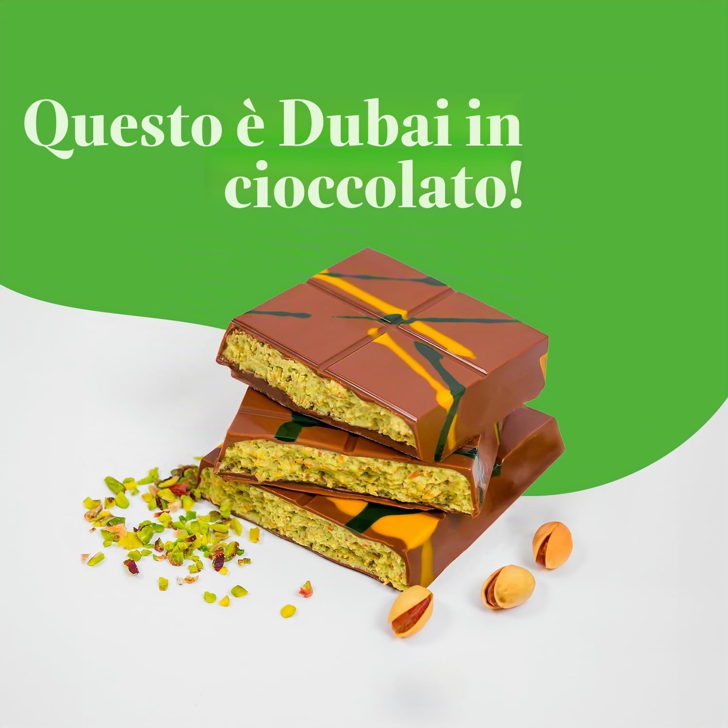 Cioccolato Dubai Pistacchio 3 x 200 g – Cioccolato Dubai con pistacchi e kadayif, cioccolato Dubai, cioccolato Dubai, dolci, cioccolato dubai, fonte di cioccolato dolci originali